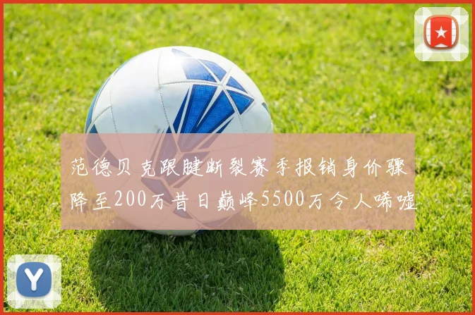 范德贝克跟腱断裂赛季报销身价骤降至200万昔日巅峰5500万令人唏嘘