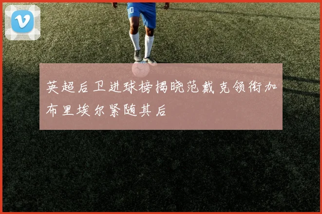 英超后卫进球榜揭晓范戴克领衔加布里埃尔紧随其后